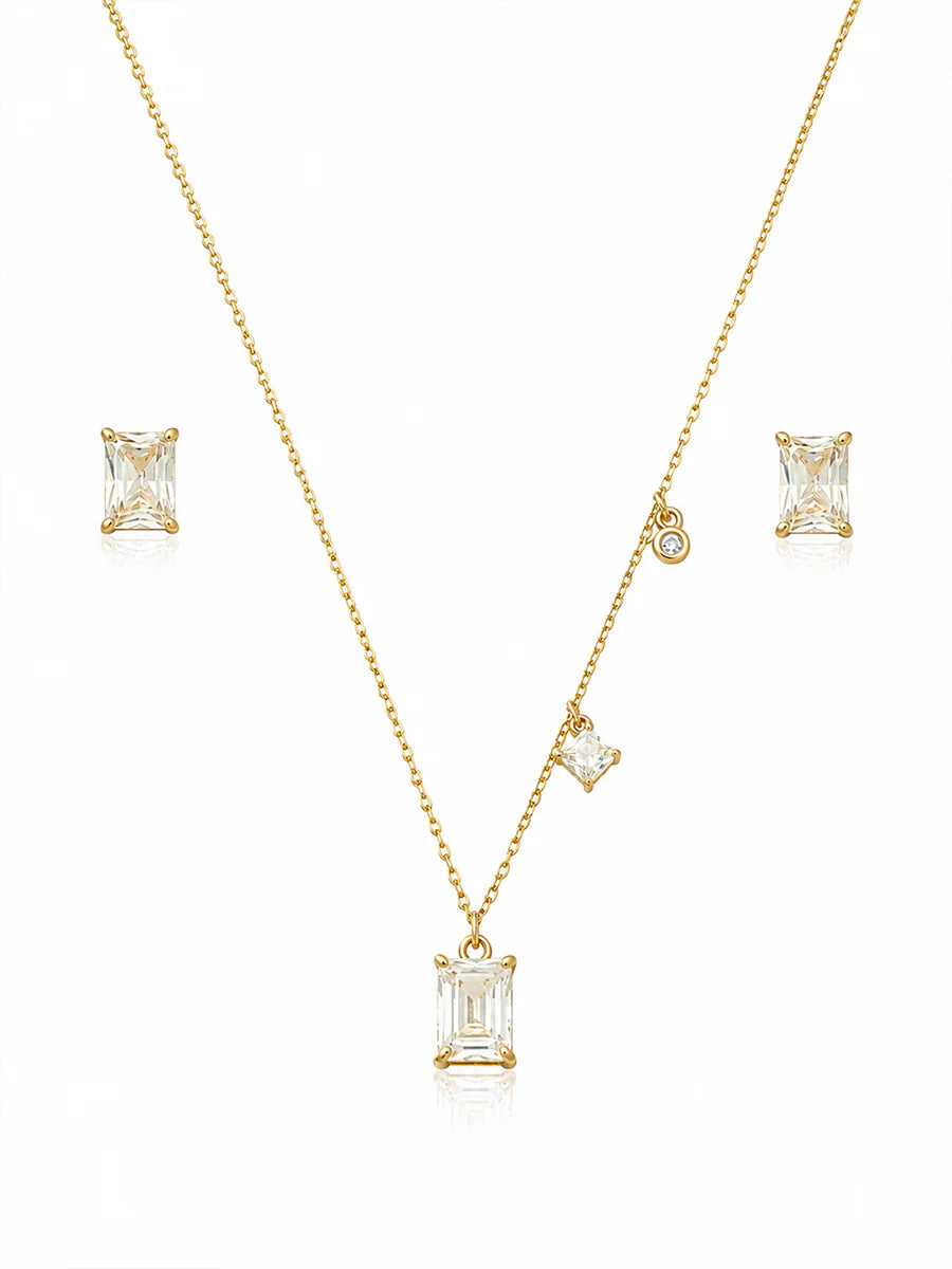 Conjunto Ponto de Luz em Ouro