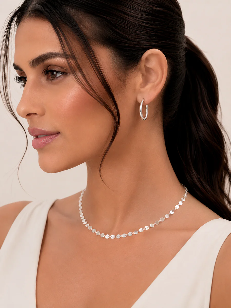 Choker Medalhas em Prata 925