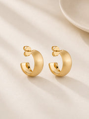 Brinco Argola Lisa Acetinada em Ouro