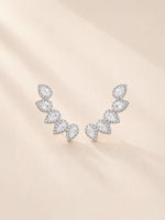 Brinco Ear Cuff com Zircônias em Ouro