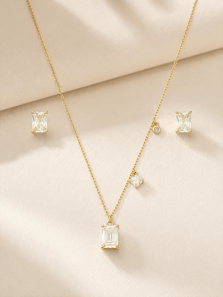 Conjunto Ponto de Luz em Ouro