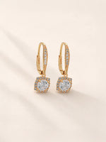 Brinco Argola com Zircônia em Ouro