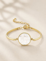 Pulseira com Madrepérola Mosaico em Ouro